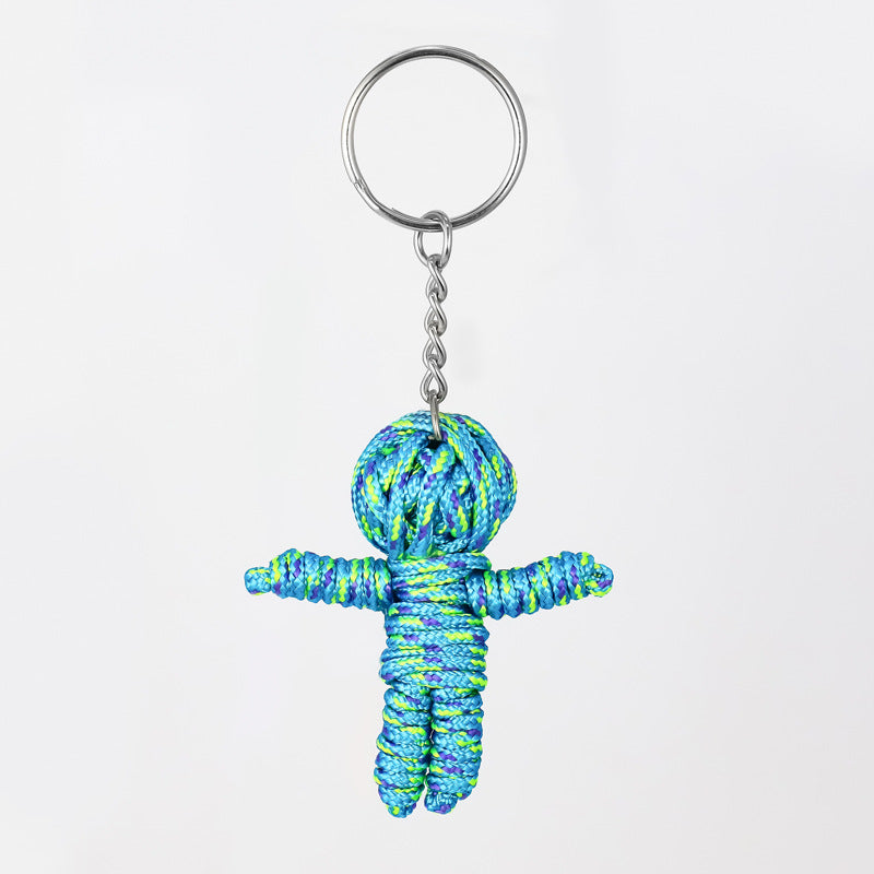Wholesale 10PCS Creative Handmade Braided Rope Cute Little Mummy Keychain
